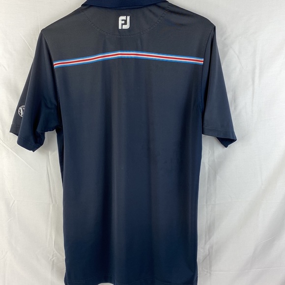 Footjoy Athletic Fit Mens short Sleeve Golf Polo Shirt Dark Blue Excellent Shape - Picture 8 of 14